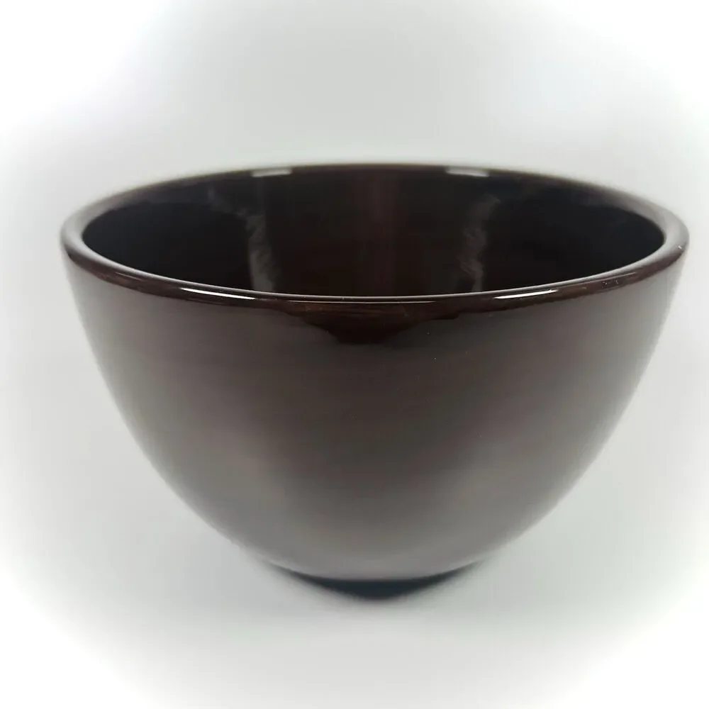Set Of 2 Pottery Barn Sausalito Dark Chocolate Brown Cereal Soup Bowls 6